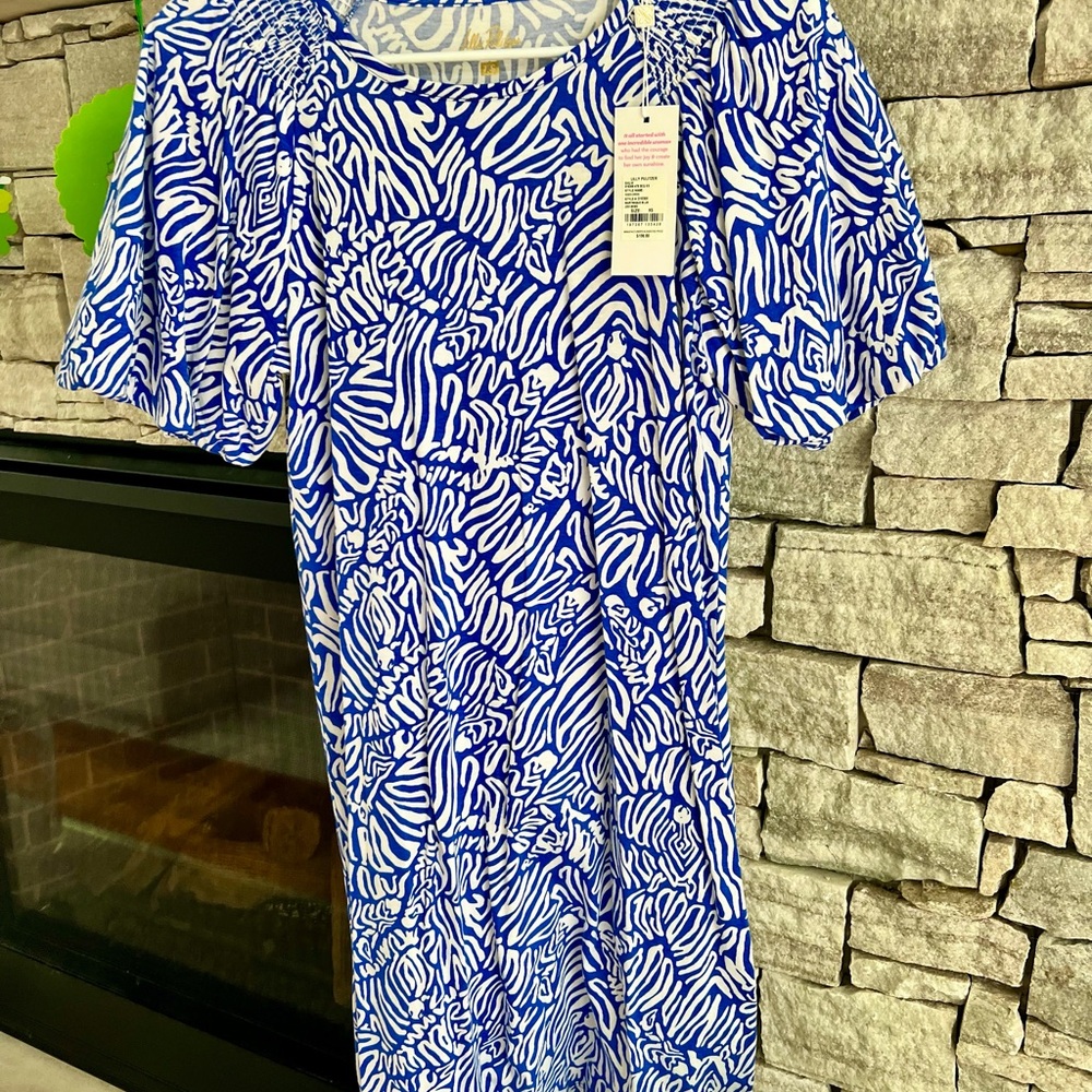 Lilly Pulitzer Blue and White Dress